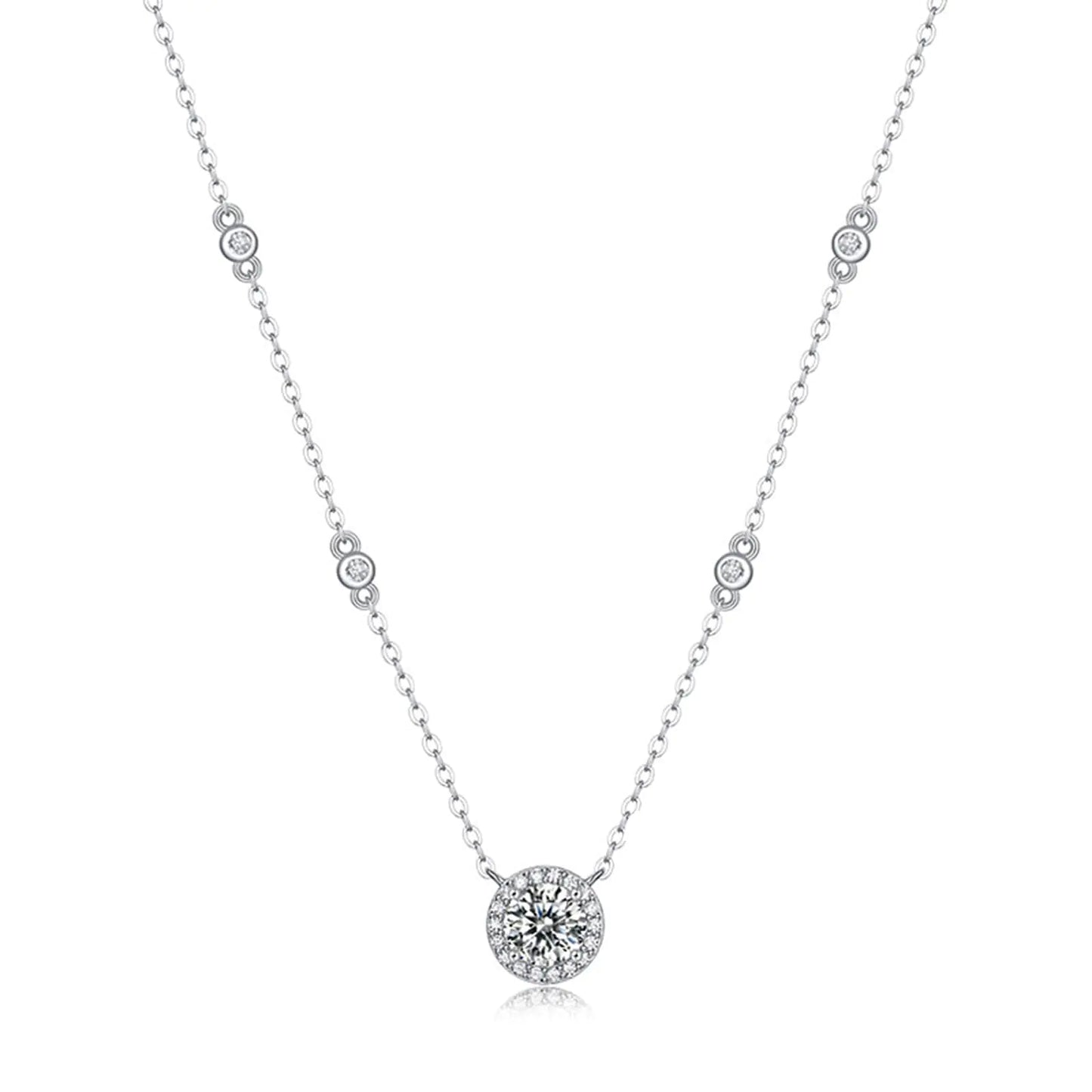 Moissanite Pendant Necklace