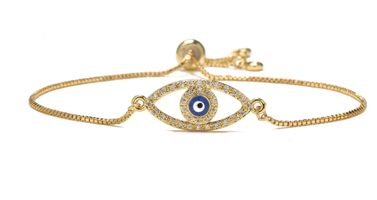 Zircon Eye Charm Bracelet
