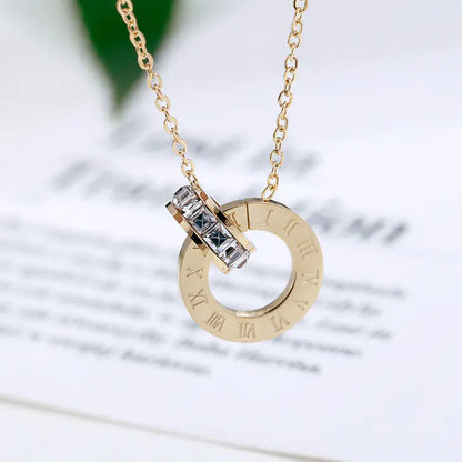 Elegant 18K Rose Diamond Necklace