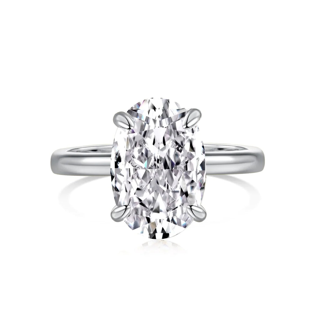 Silver Ice Zircon Ring