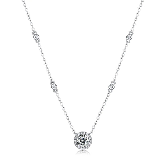 Moissanite Pendant Necklace