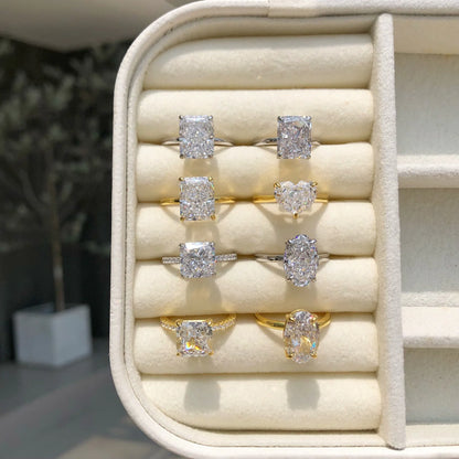 Silver Ice Zircon Ring