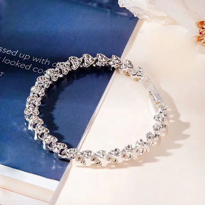 Silver & Gold Heart Bracelet