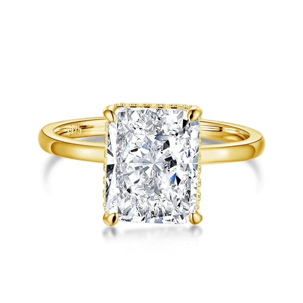 Silver Ice Zircon Ring