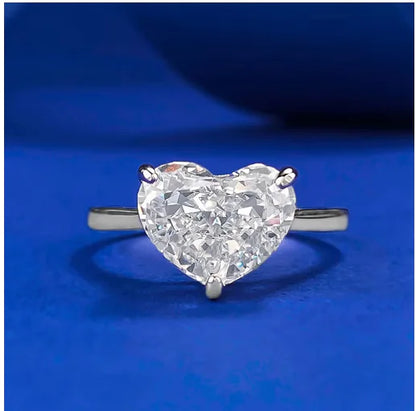 Silver Ice Zircon Ring