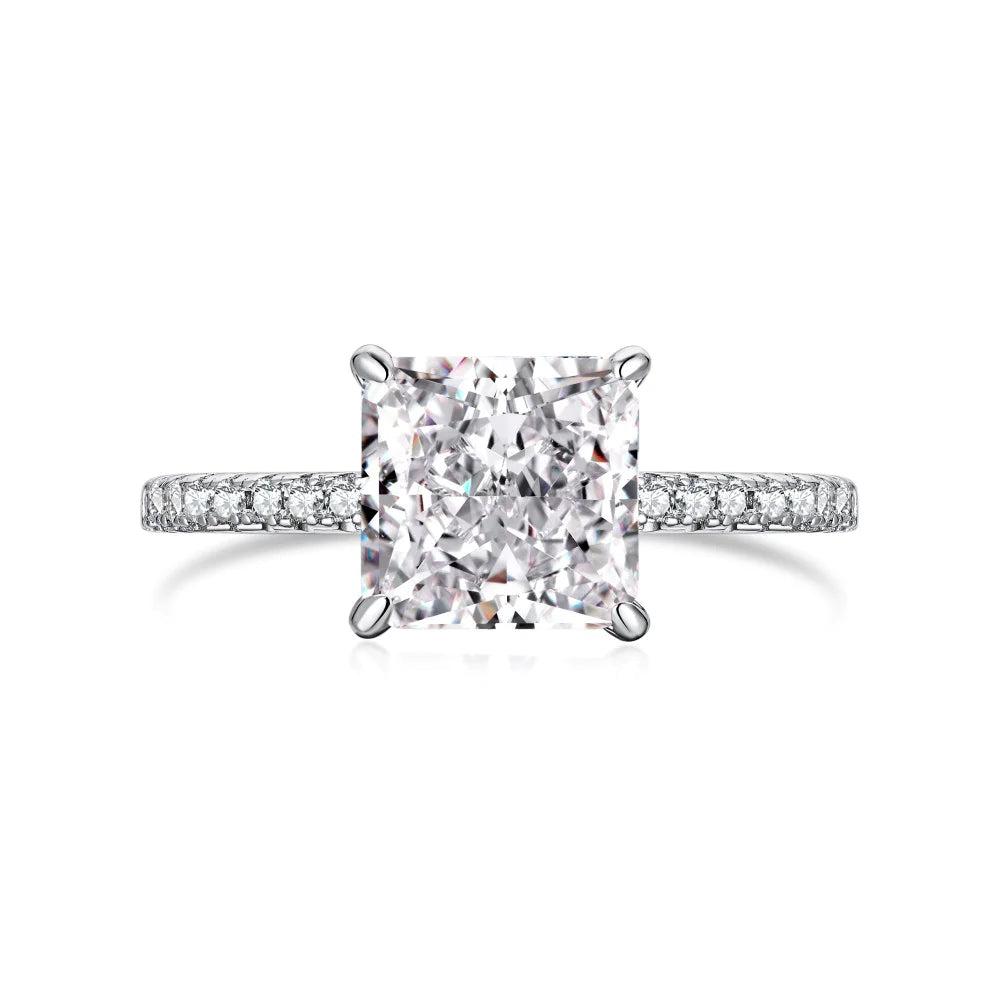 Silver Ice Zircon Ring