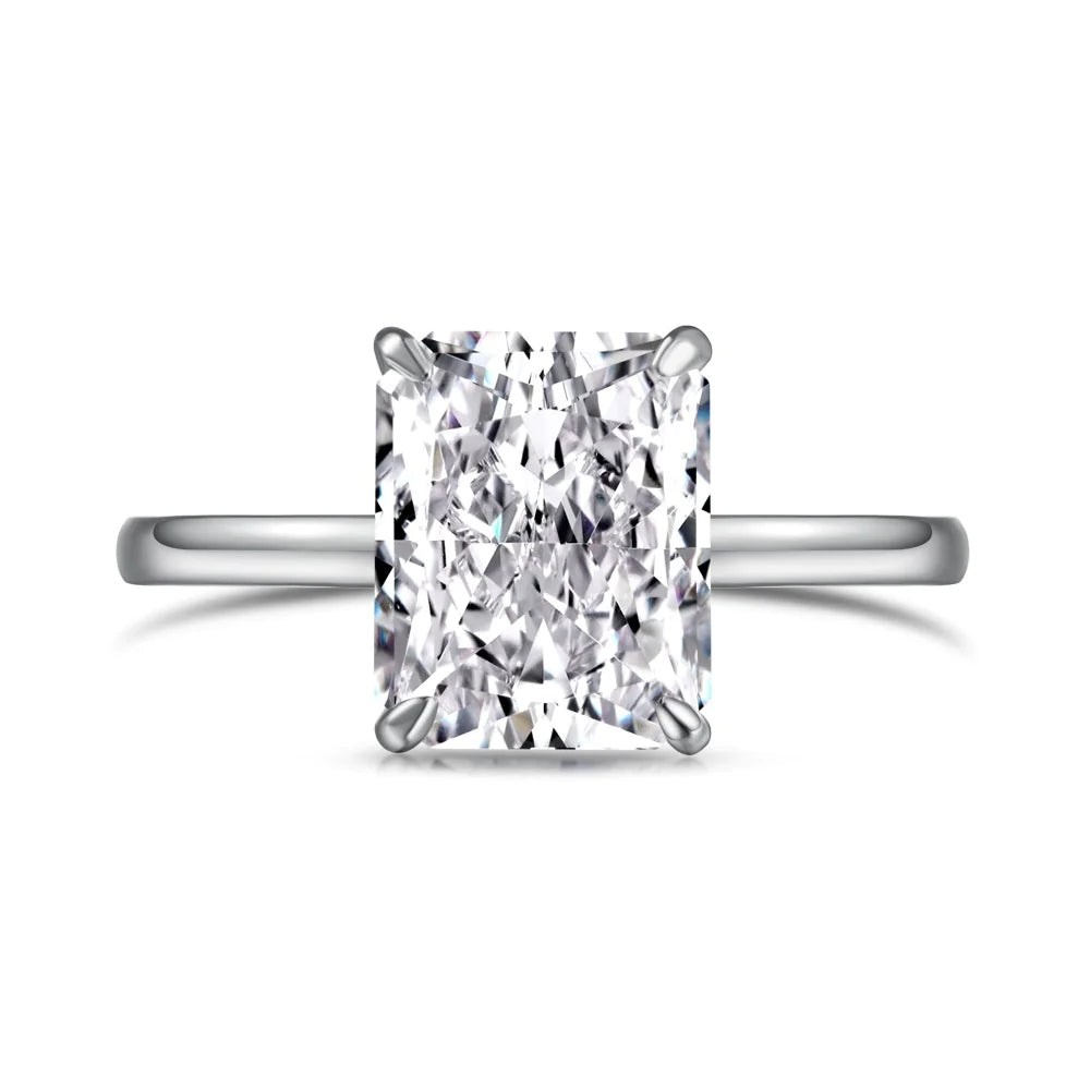 Silver Ice Zircon Ring