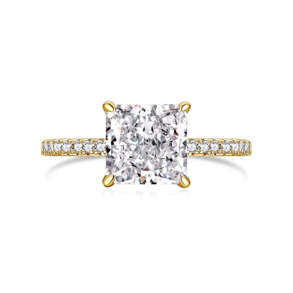 Silver Ice Zircon Ring