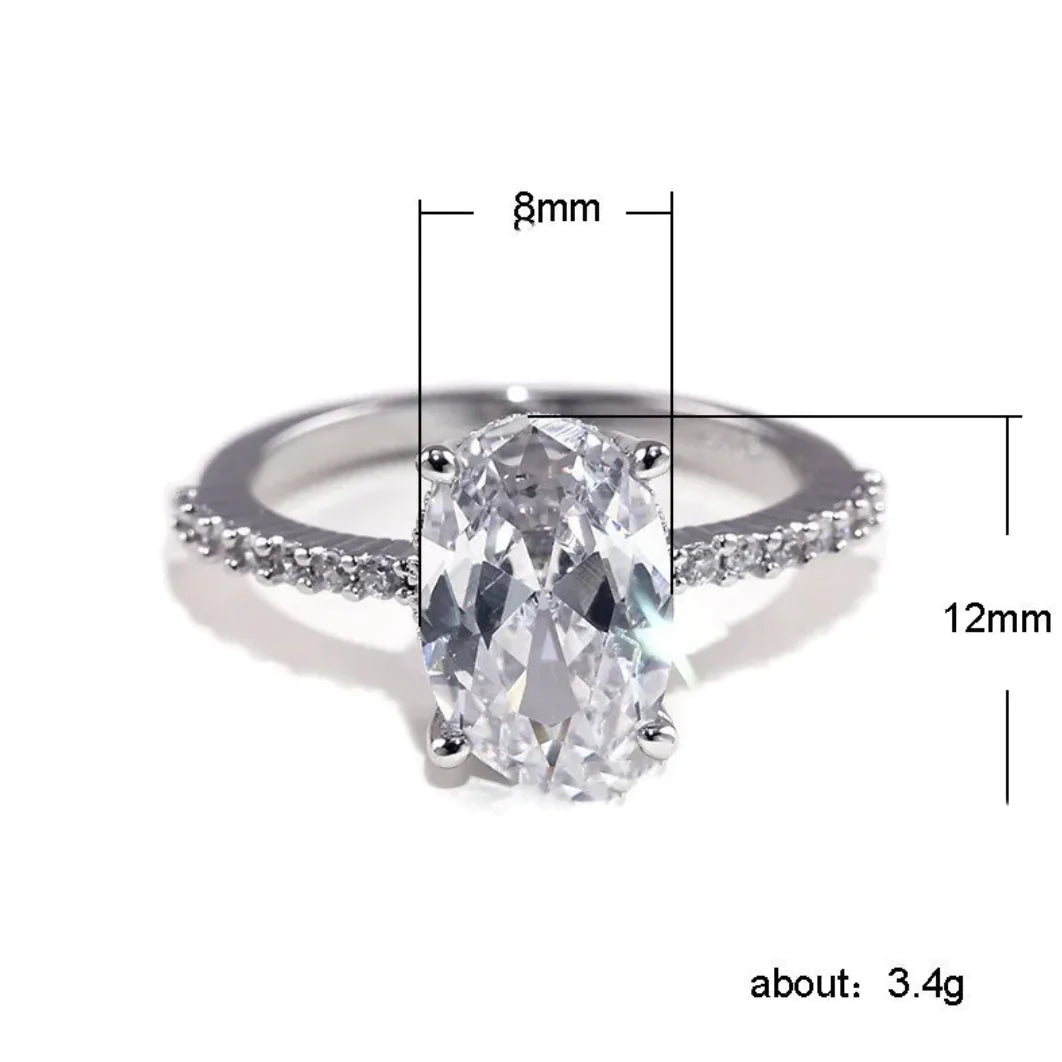 Zircon Platinum Ring