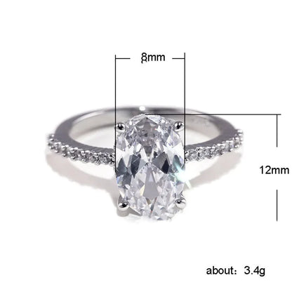 Zircon Platinum Ring