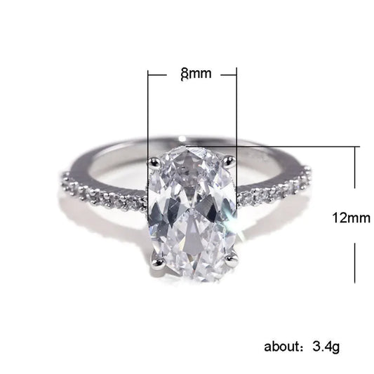 Zircon Platinum Ring