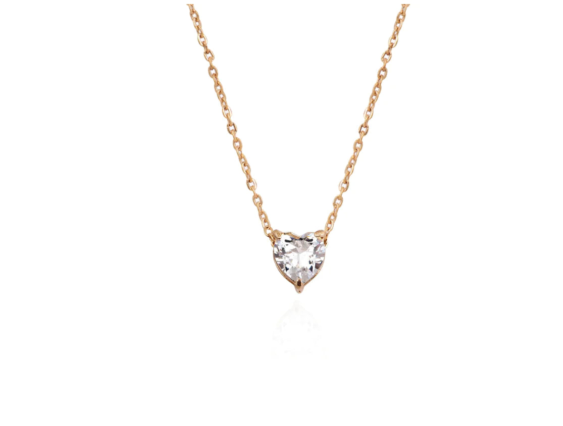 Heart Necklace with Love Design