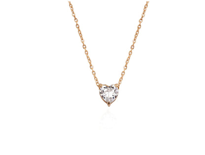 Heart Necklace with Love Design