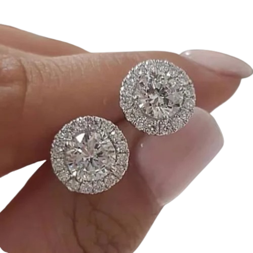 Zircon Geometric Earrings