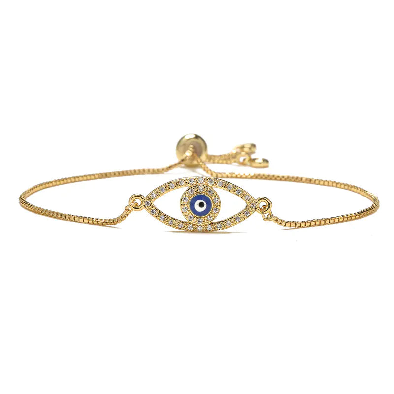 Zircon Eye Charm Bracelet