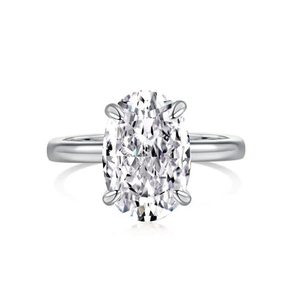 Silver Ice Zircon Ring