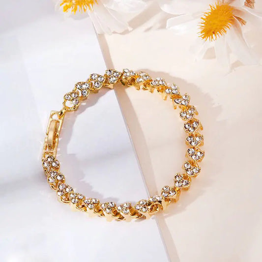 Silver & Gold Heart Bracelet