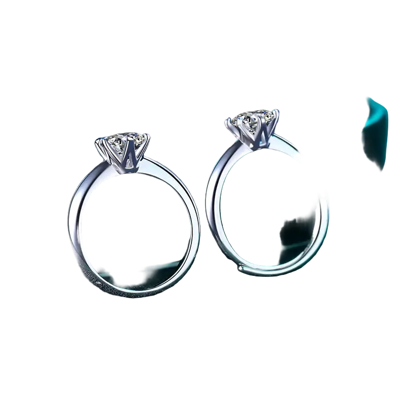 Moissanite Silver Ring