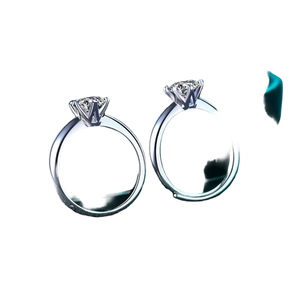 Moissanite Silver Ring
