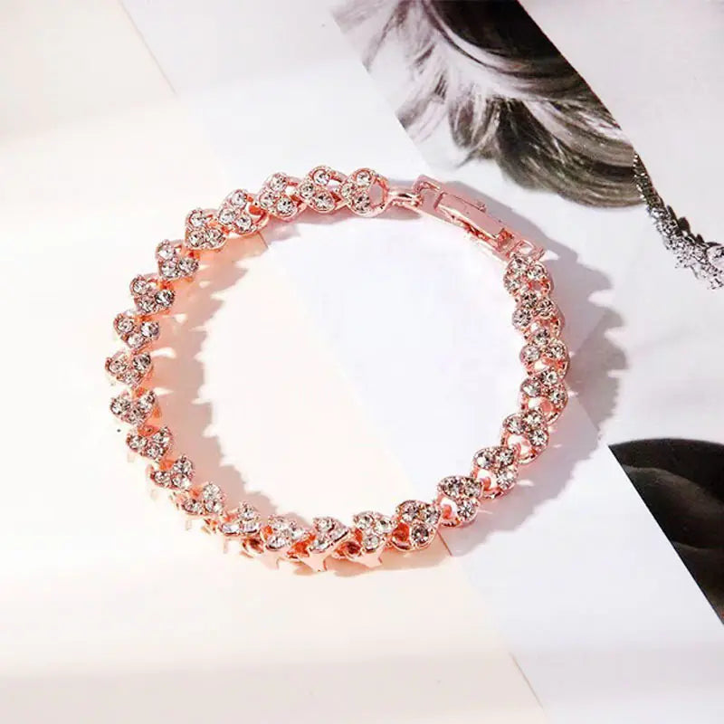 Silver & Gold Heart Bracelet
