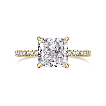 Silver Ice Zircon Ring