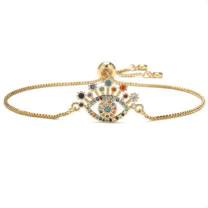 Zircon Eye Charm Bracelet