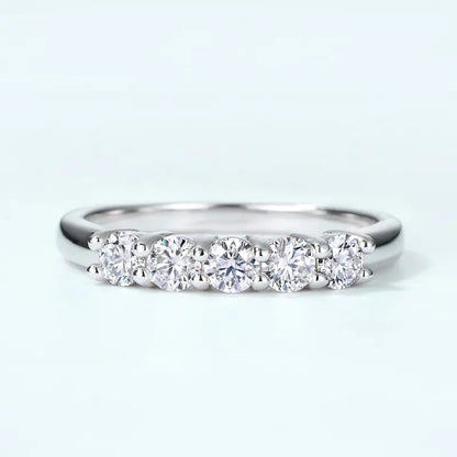 Moissanite engagement ring