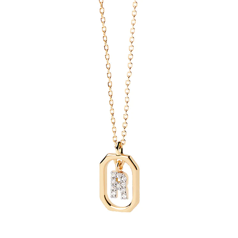 Custom Mini Letter Gold-Silver Necklace